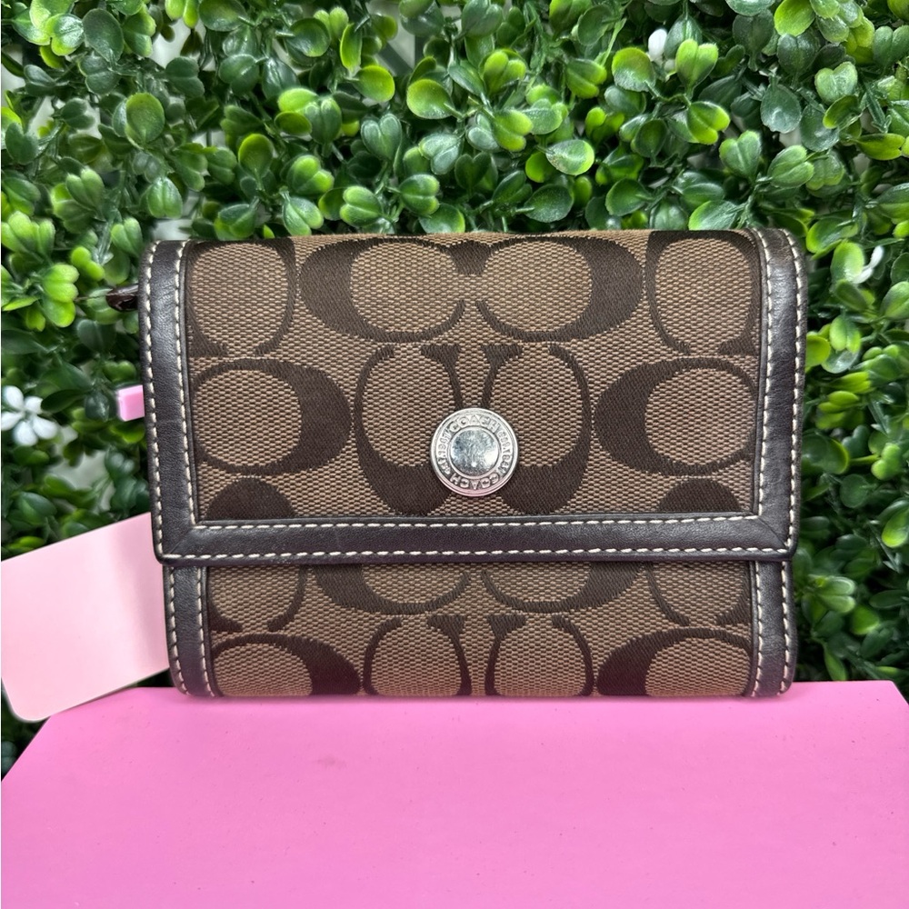 Coach Brown Signature Wallet